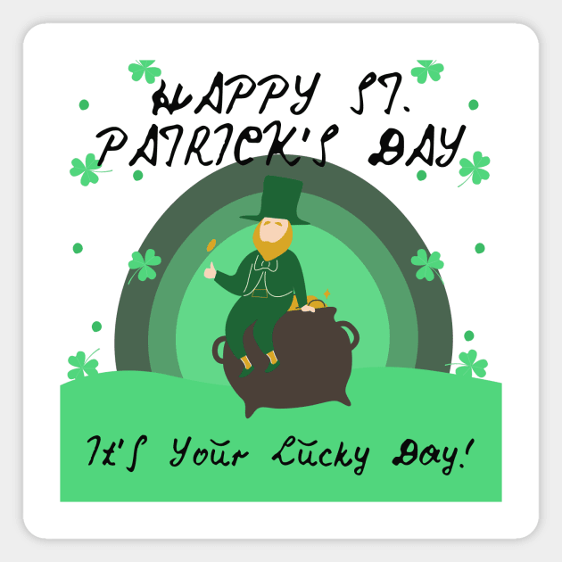 St. Patrick's Day Design Magnet by hs Designs